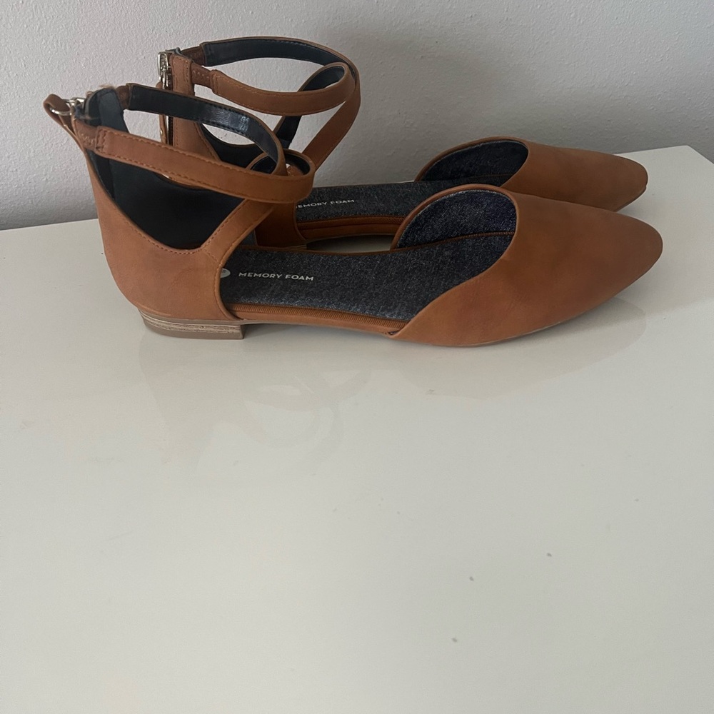 Dr Scholls Sandal, Brown,Advance Comfort ,Strappy, Ankle Buckle size 10